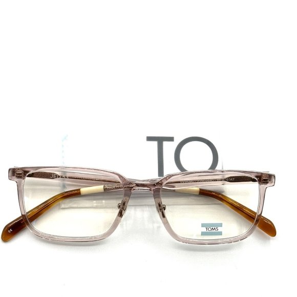 Toms Women's Eyeglasses Frame Jed 53 Pink Crystal New - Picture 2 of 5